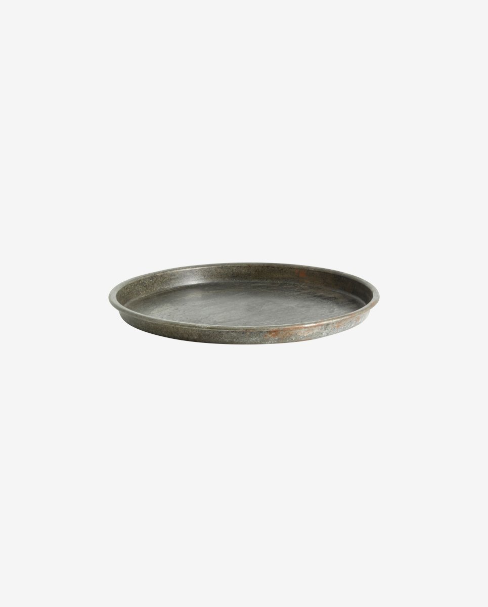 LOMBOK fad i jern, M, antik - sølv finish